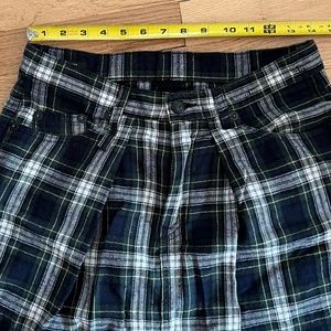 r13 harem drop crotch plaid pants 25 26